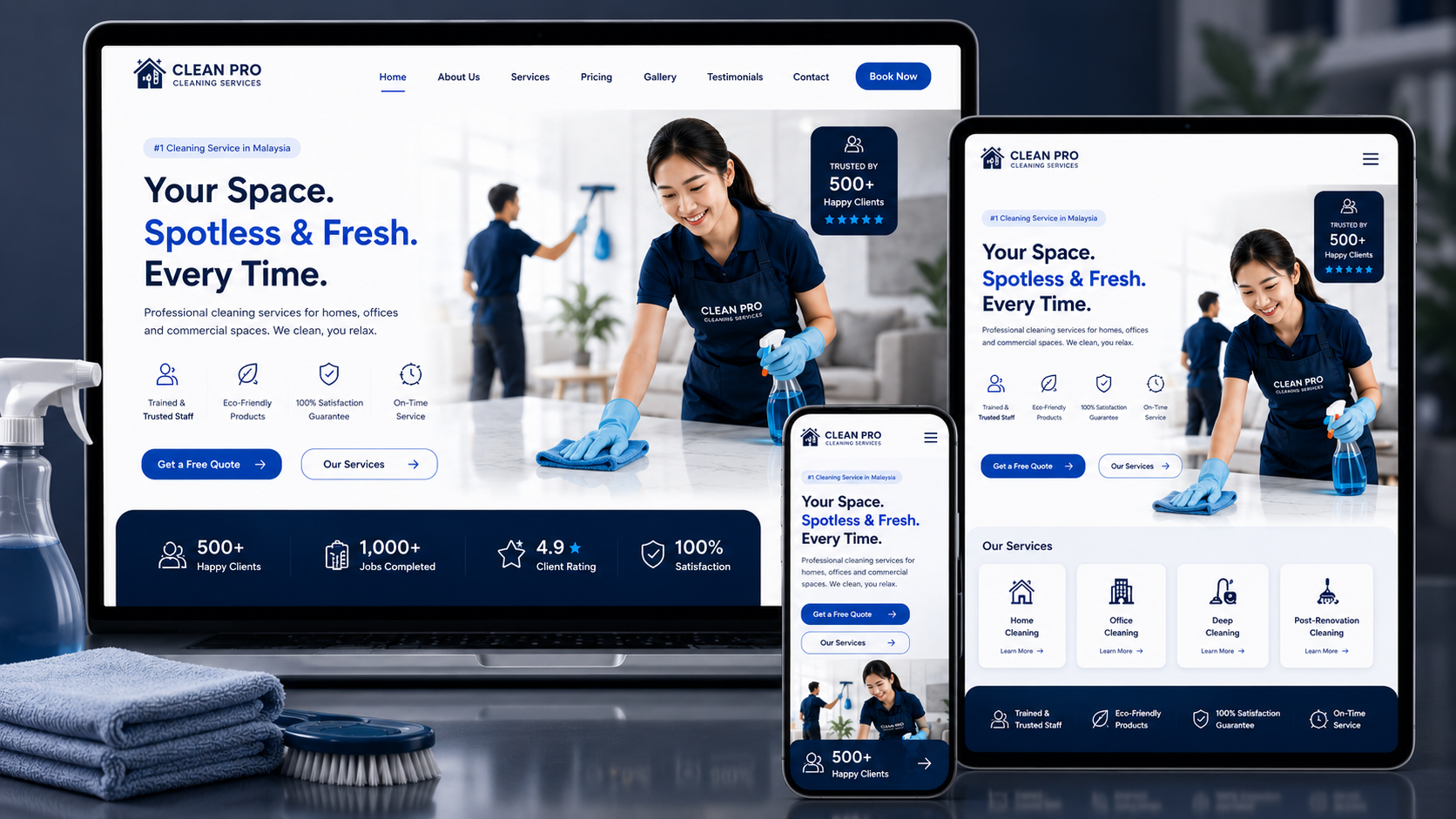 Online service provider website